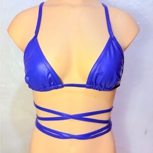 Elegant Strappy Royal Blue Bra